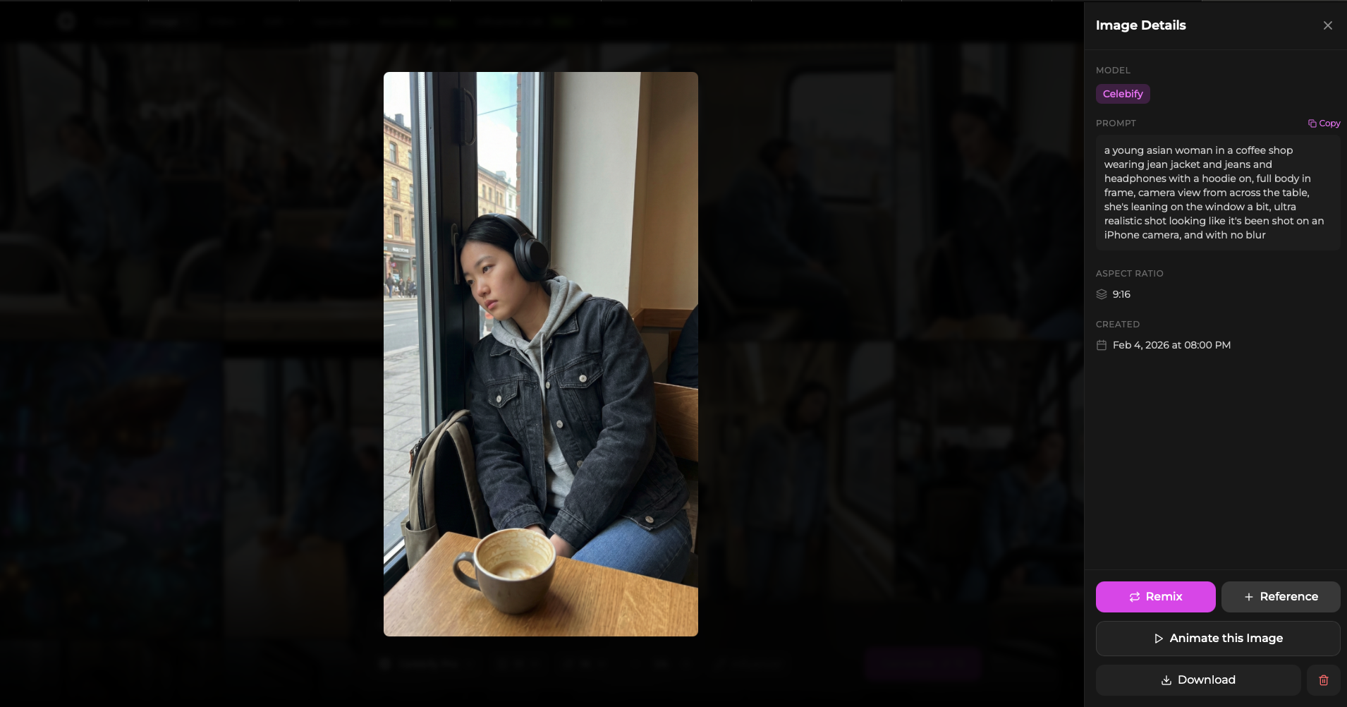 CelebifyAI - Scale AI Influencers - Screenshot 2 showing product features and functionality