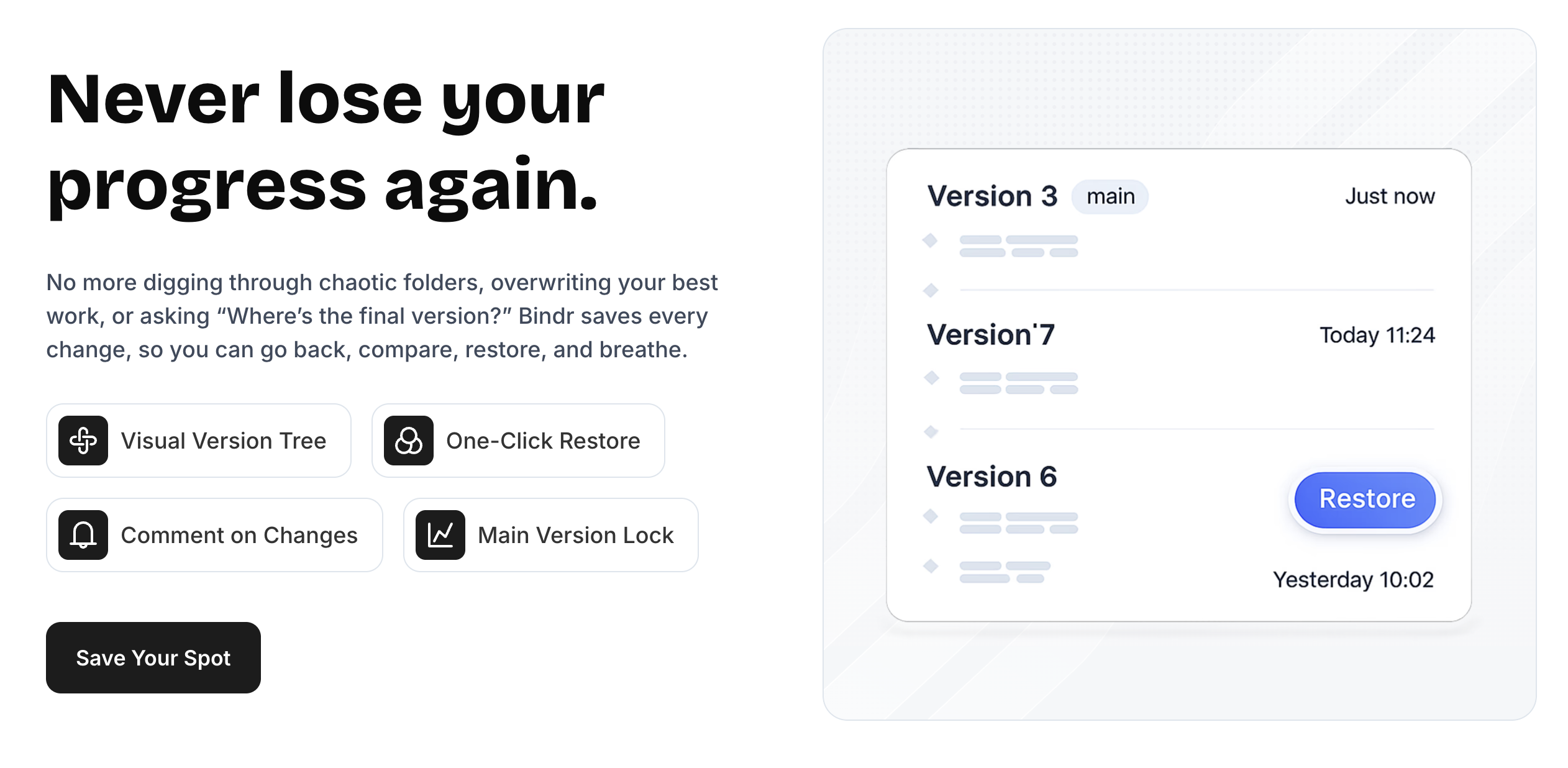 Bindr - Screenshot 3 showing product features and functionality