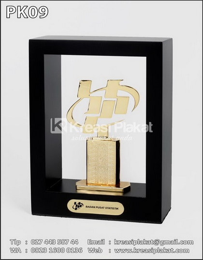 Plakat Kayu Frame Badan Pusat Statistik