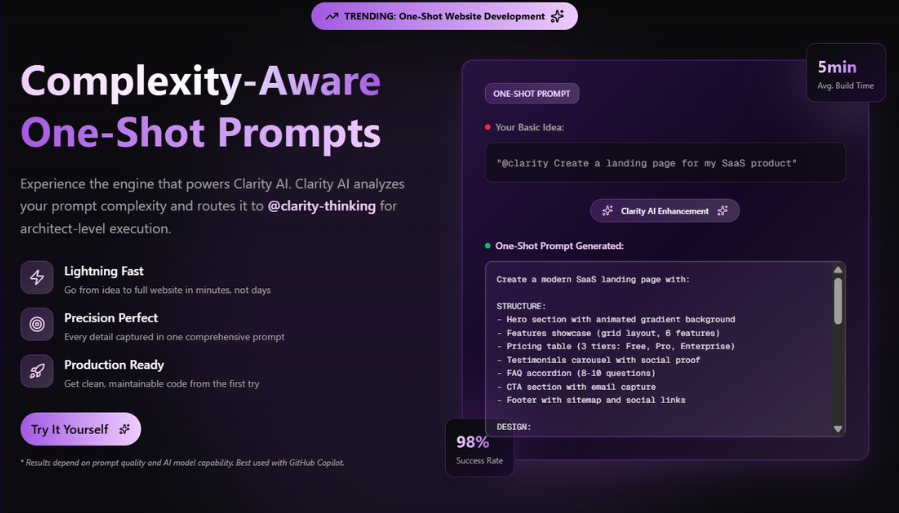 Clarity AI - Screenshot 4 showing product features and functionality