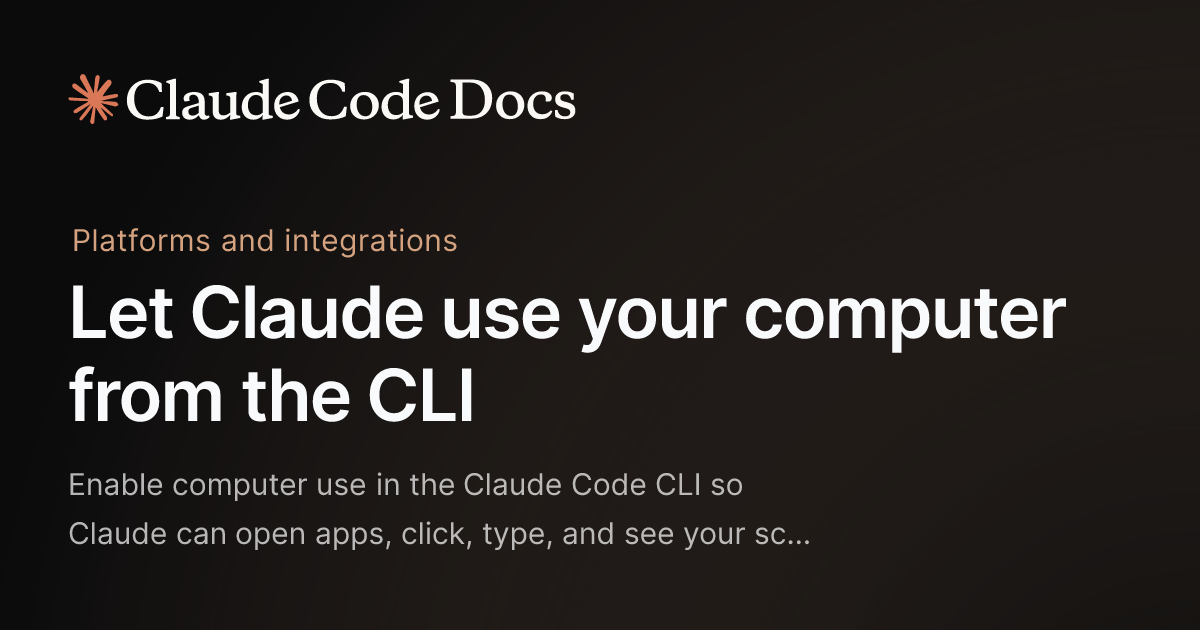 Computer Use in Claude Code gallery image