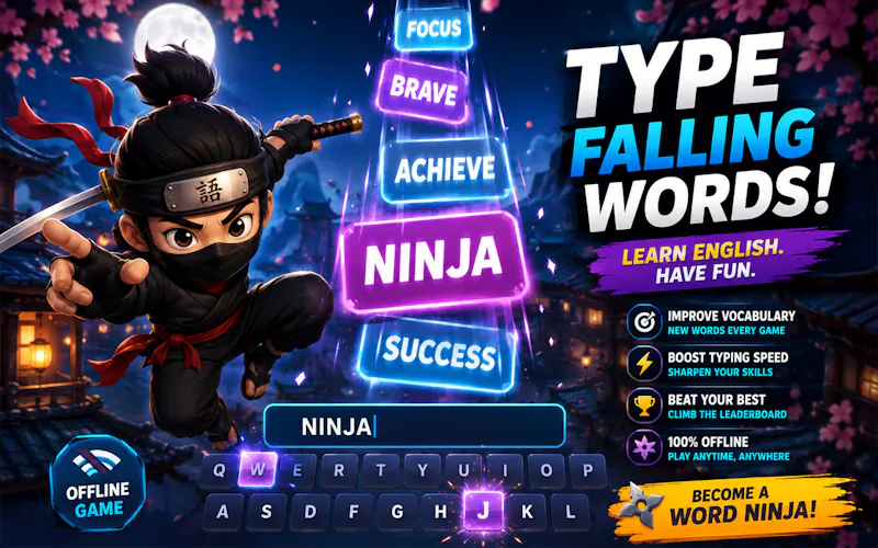 Word Ninja: English Vocabulary Game screenshot 2
