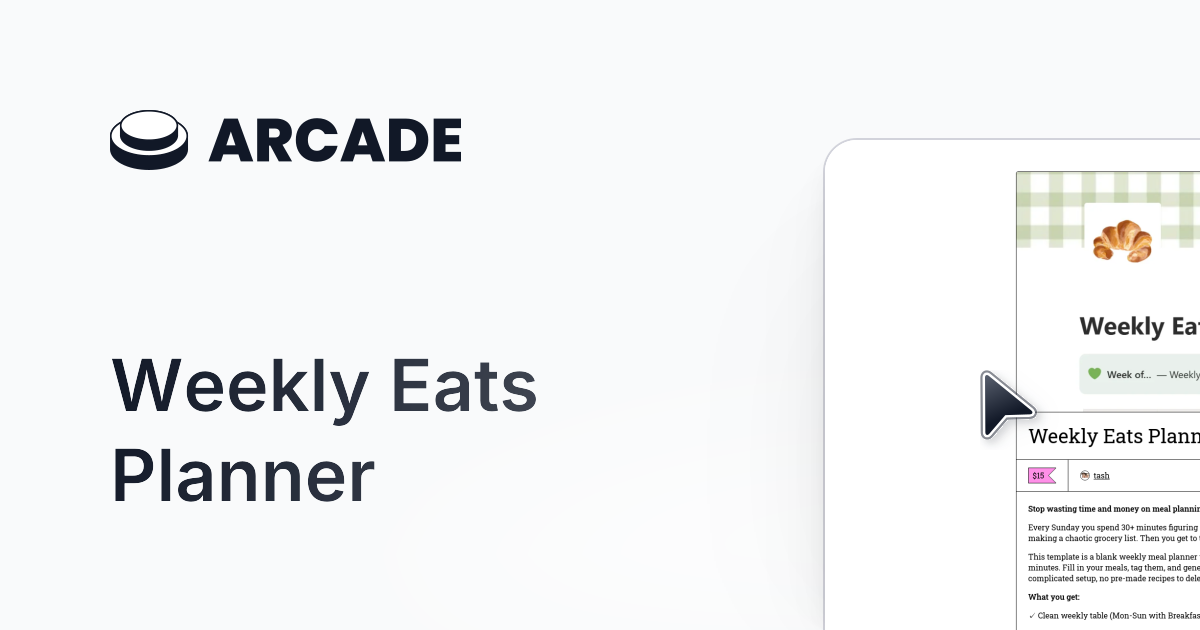 Weekly Eats Planner gallery image