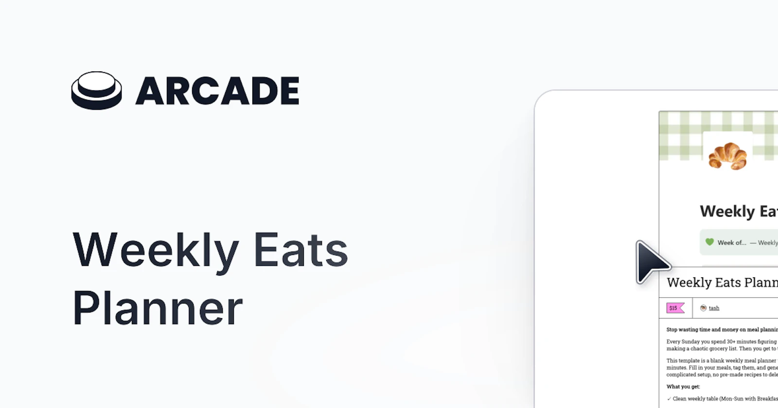 Weekly Eats Planner screenshot 1
