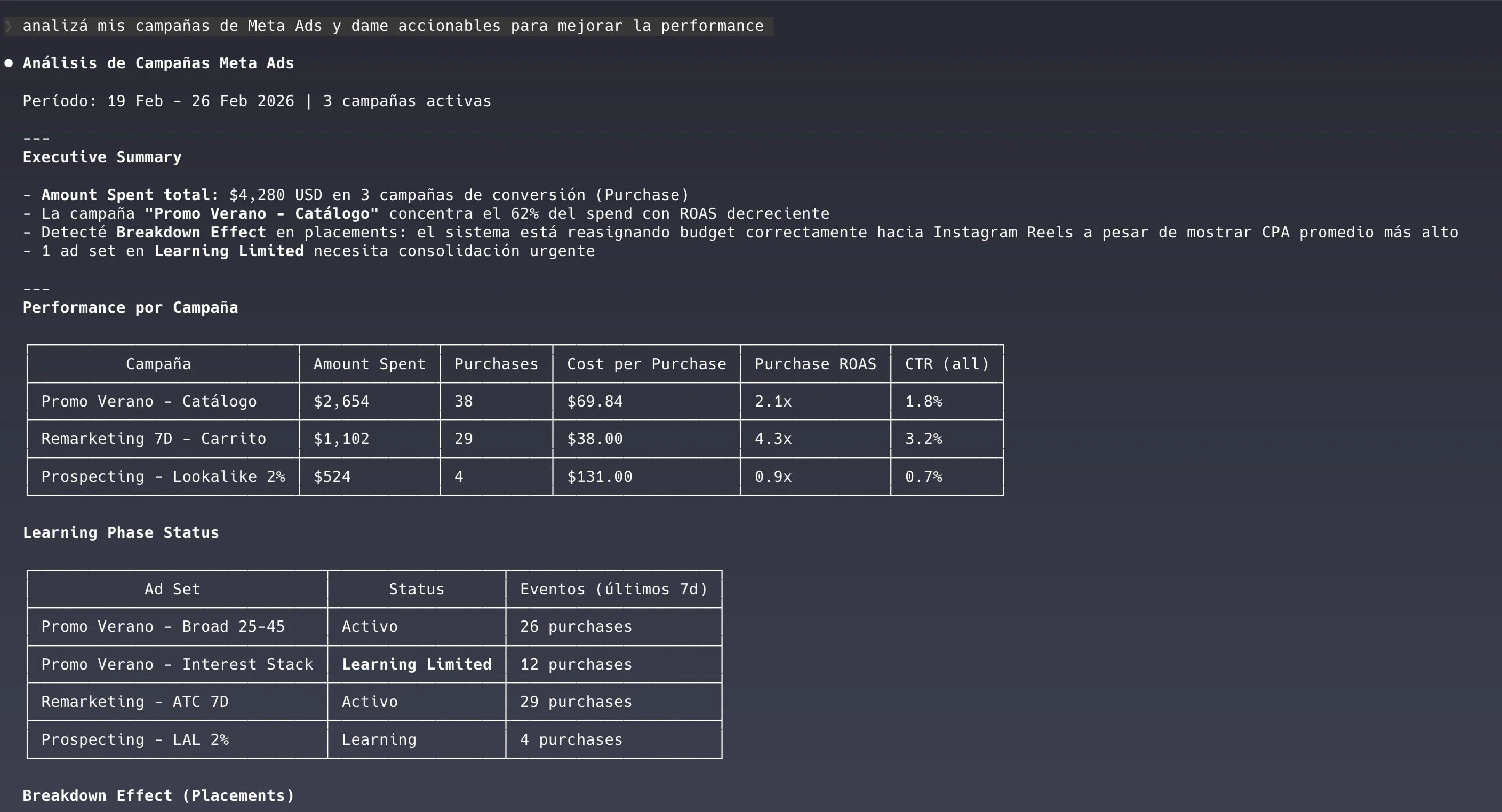 Meta Ads AI Connectors screenshot 2