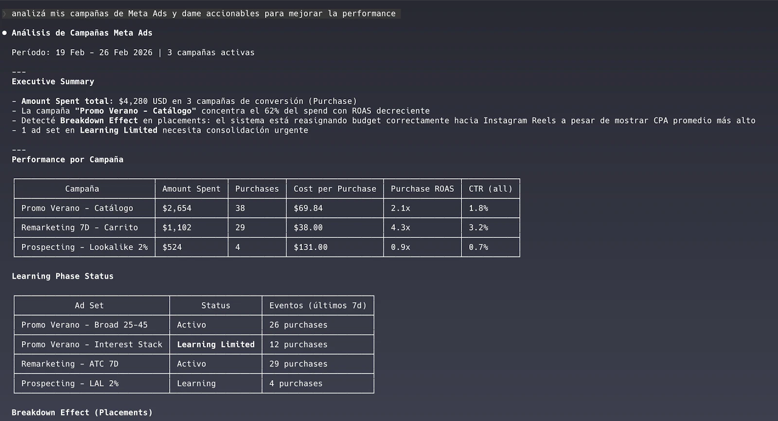 Meta Ads AI Connectors screenshot 2