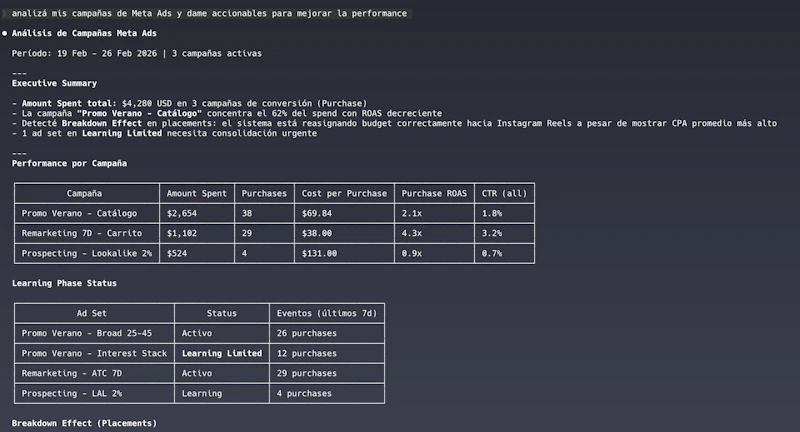 Meta Ads AI Connectors screenshot 2