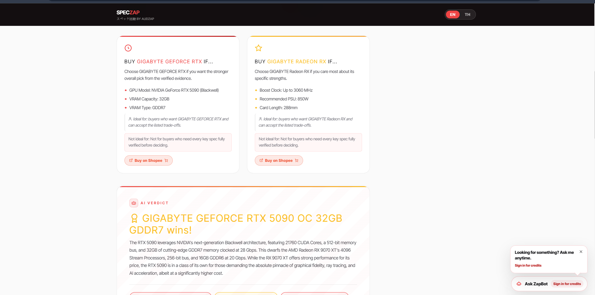 SpecZap gallery image
