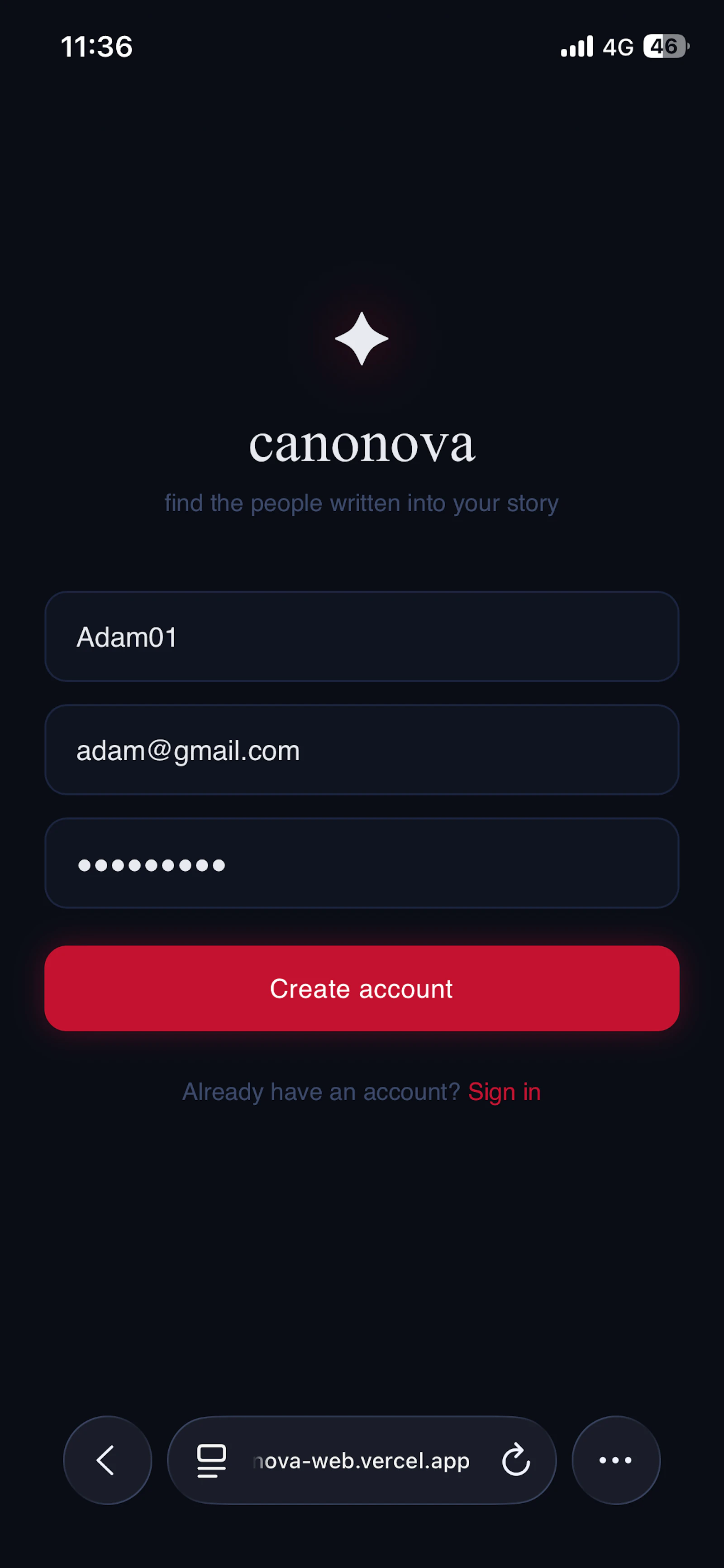 Canonova screenshot 2