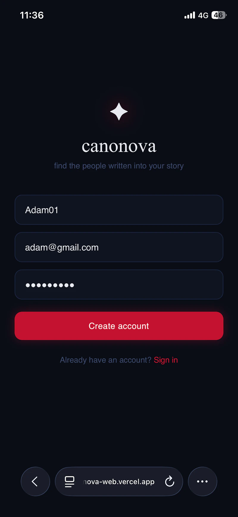 Canonova screenshot 2