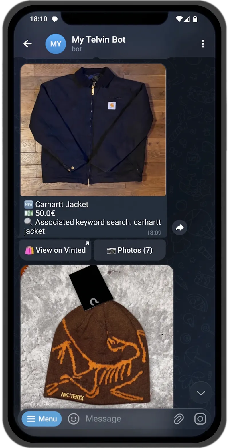 Telvin Bot screenshot 2