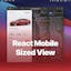 React Mobile Sized View