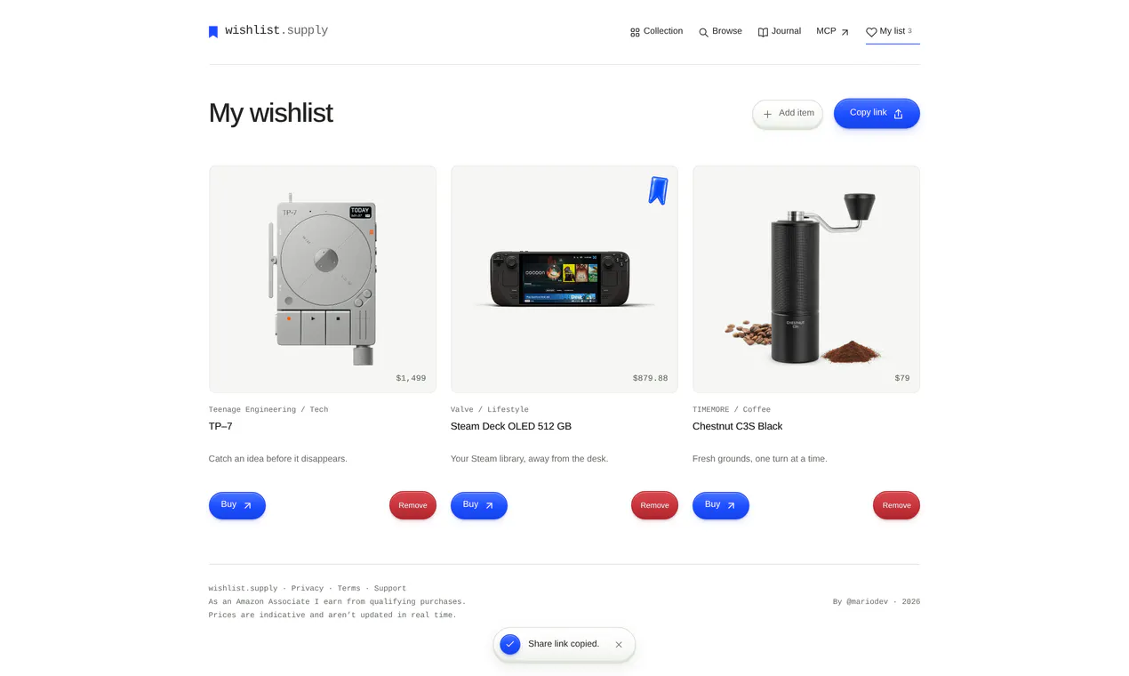 wishlist.supply gallery image