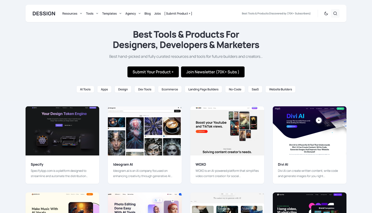 startuptile Dessign AI Directory-Discover Best Tools & Products For Designers & Developers