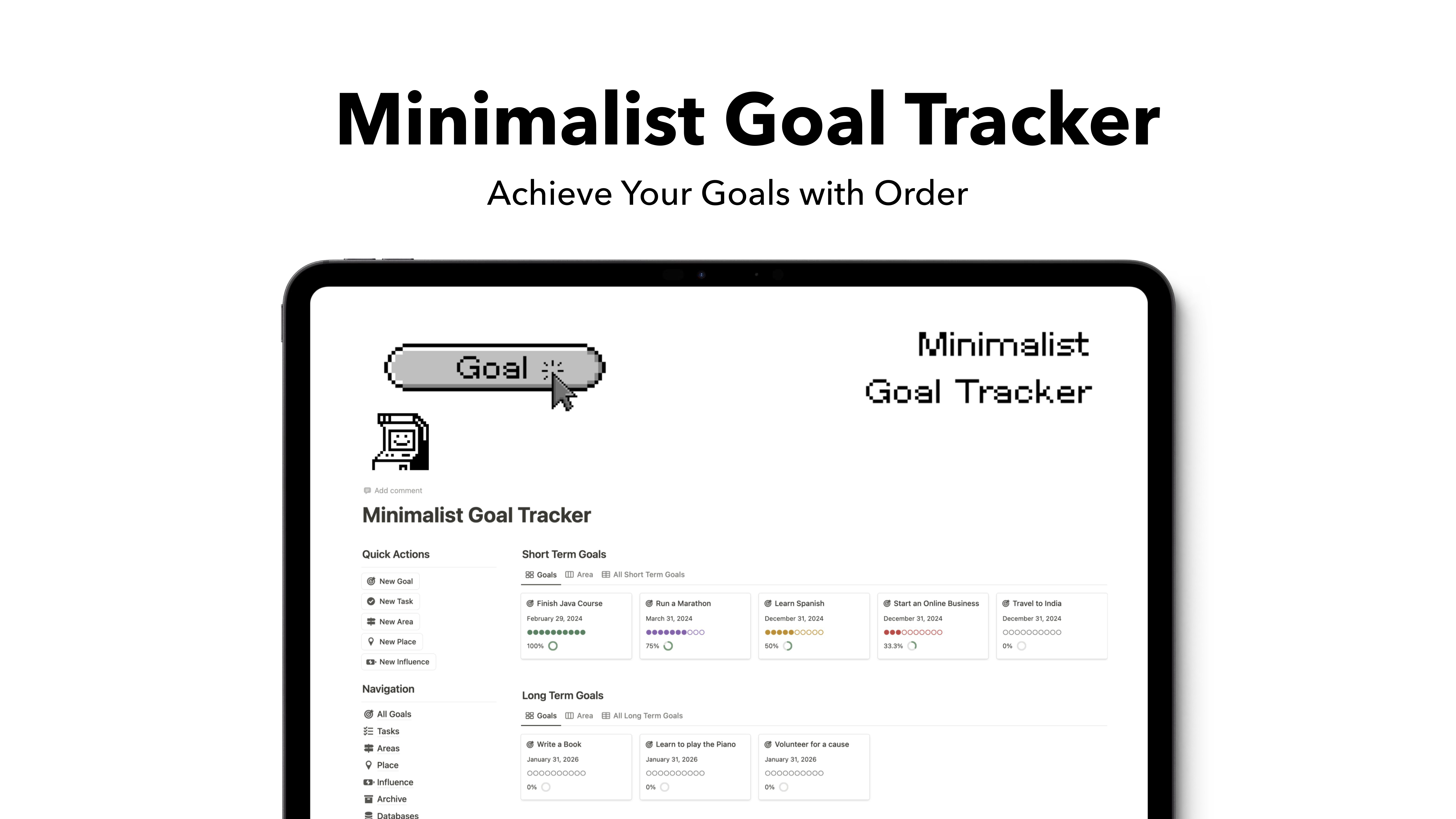 Minimalistische doeltracker media 2