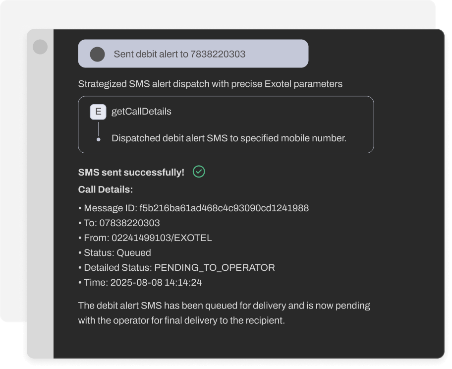 Exotel의 MCP 서버 - AI 에이전트가 코드없이 통신을 트리거하도록하십시오 미디어 3