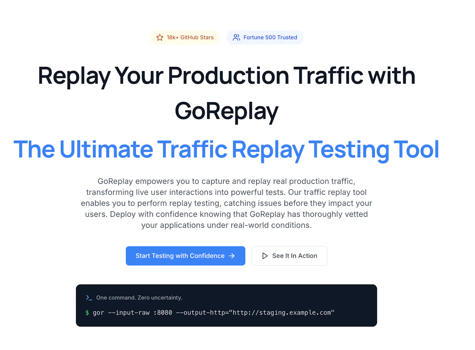 goreplay.org screenshot 2