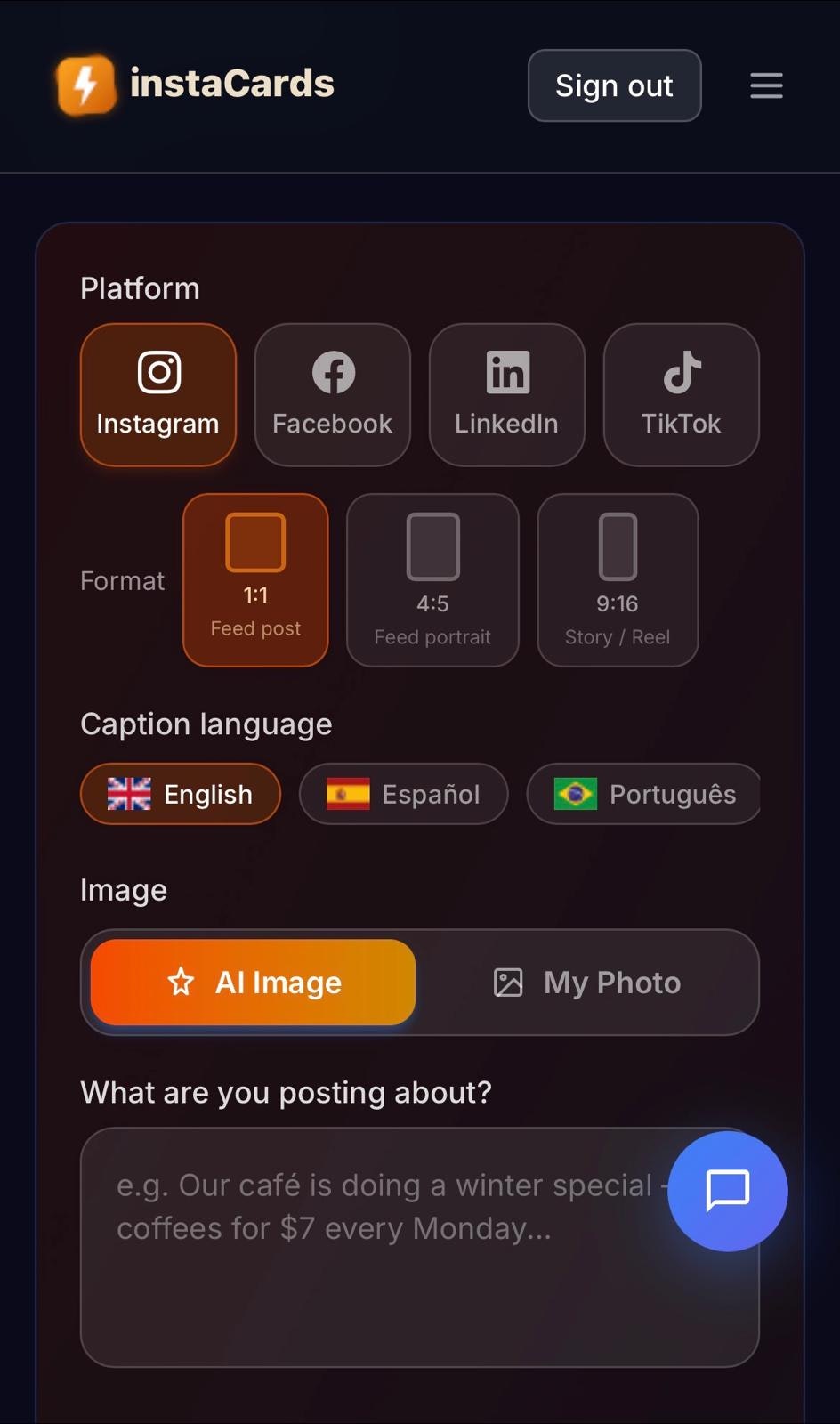 InstaCards gallery image