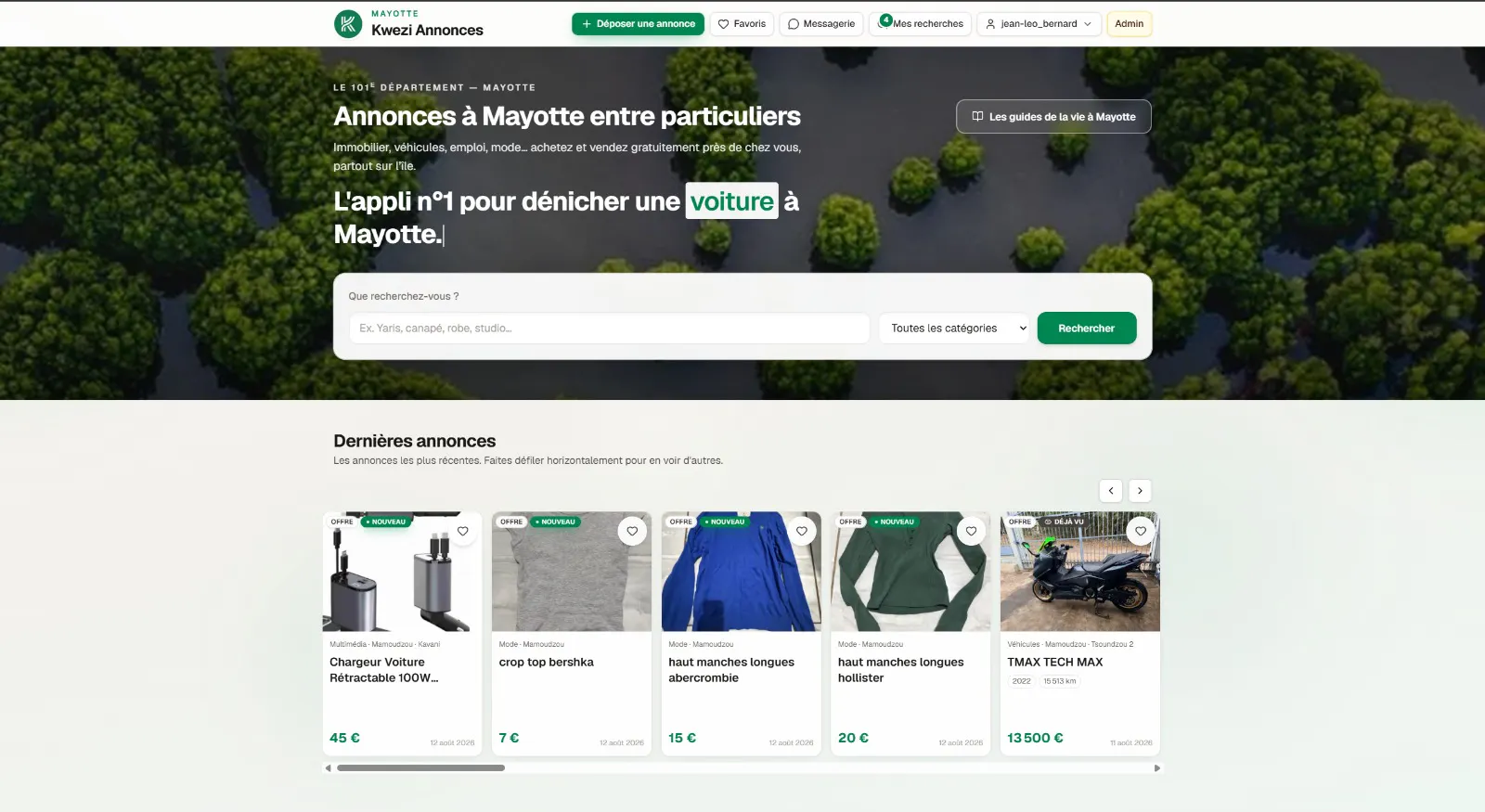 Kwezi-annonces.fr launch for Mayotte screenshot 4