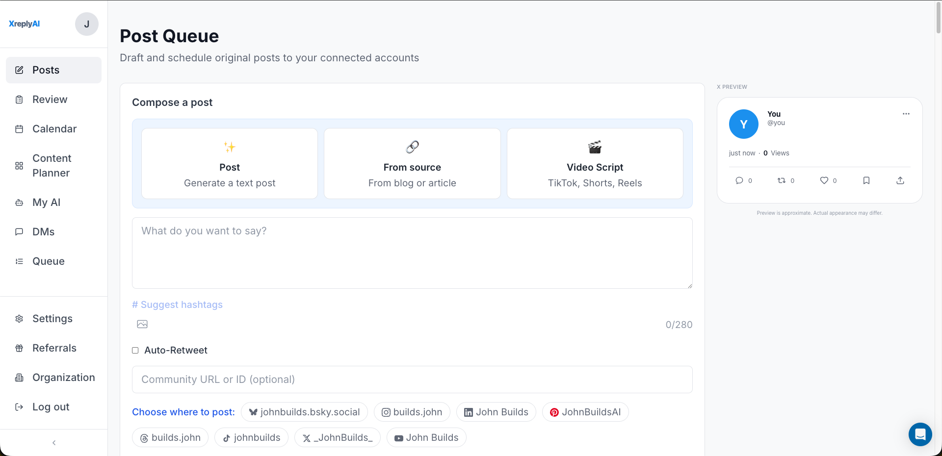 AI social media manager trained on you gallery image
