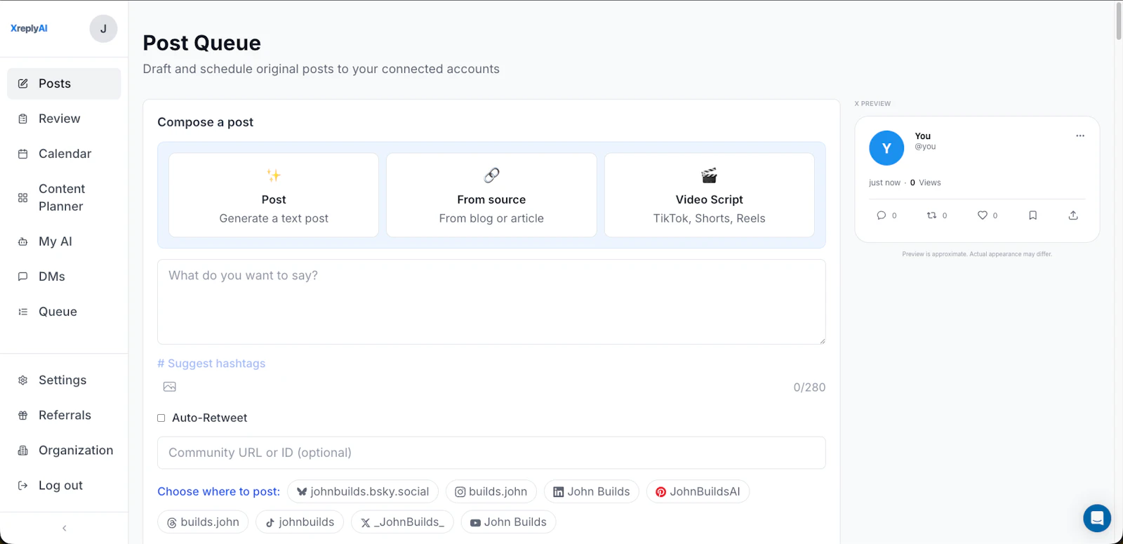 AI social media manager trained on you screenshot 4