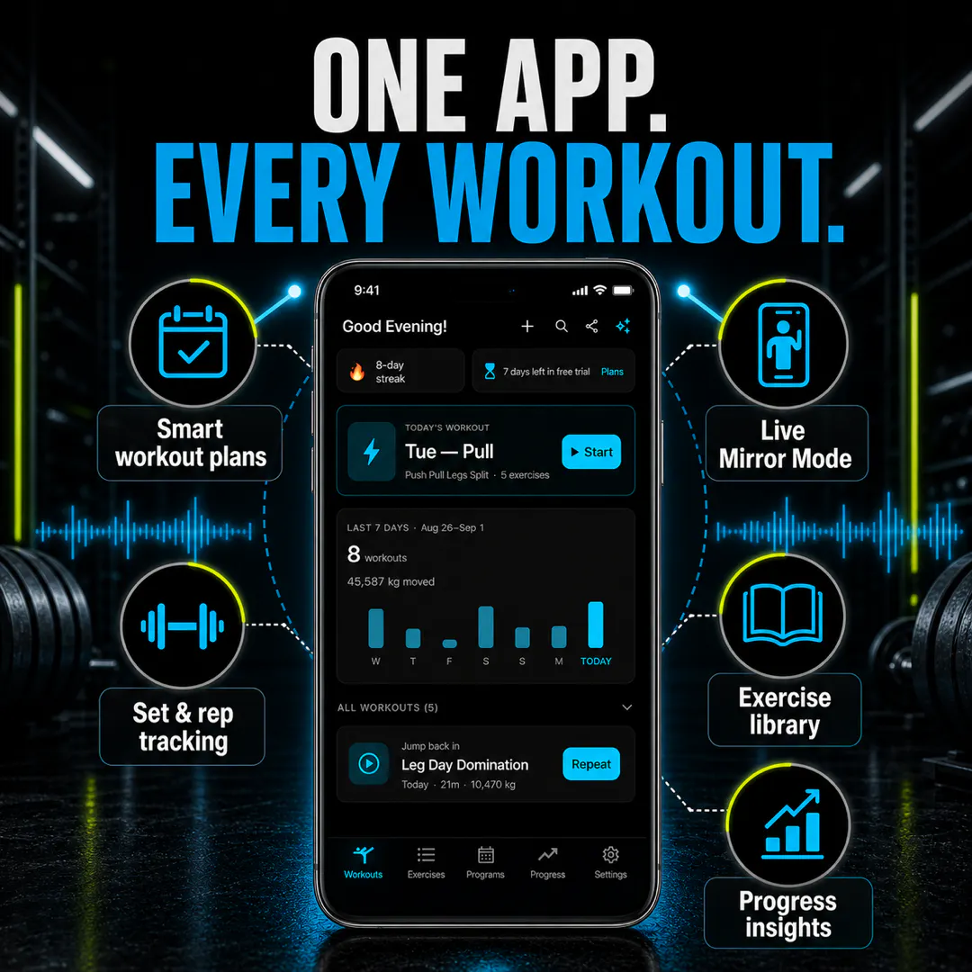 RepCoach — Voice Based Workout Tracker gallery image