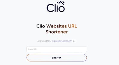 Clio URL Shortener gallery image