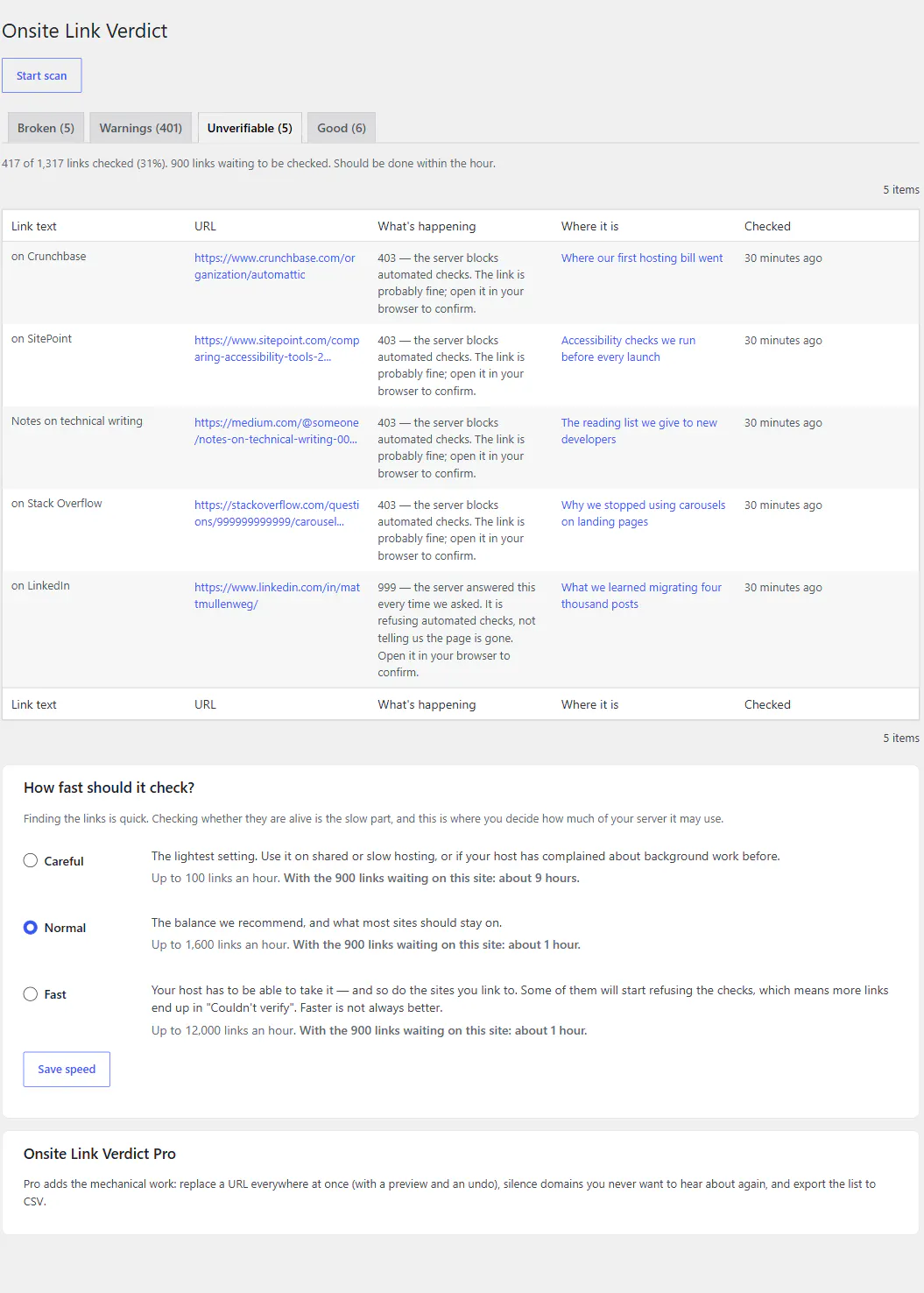 Onsite Link Verdict gallery image