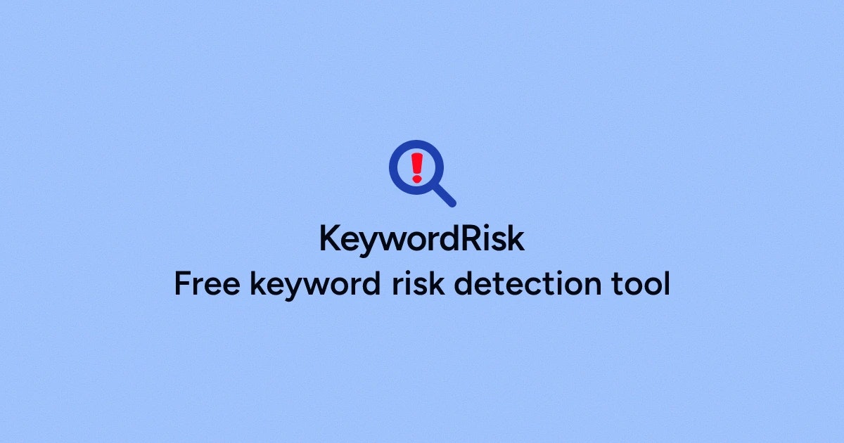 KeywordRisk - Main product screenshot demonstrating key features and user interface
