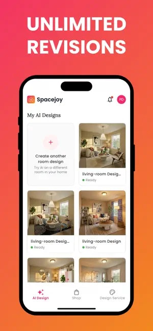 Spacejoy AI Home Interior Design Decor - Screenshot 5 showing product features and functionality