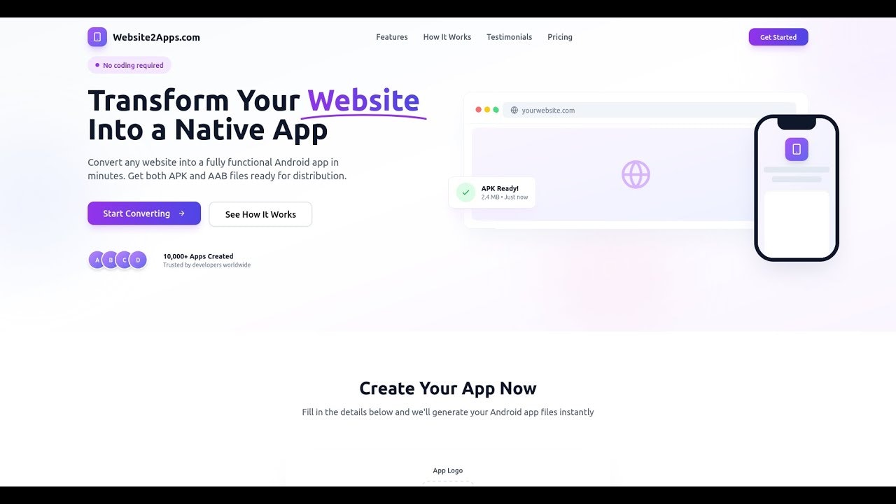 Website2Apps.com gallery image