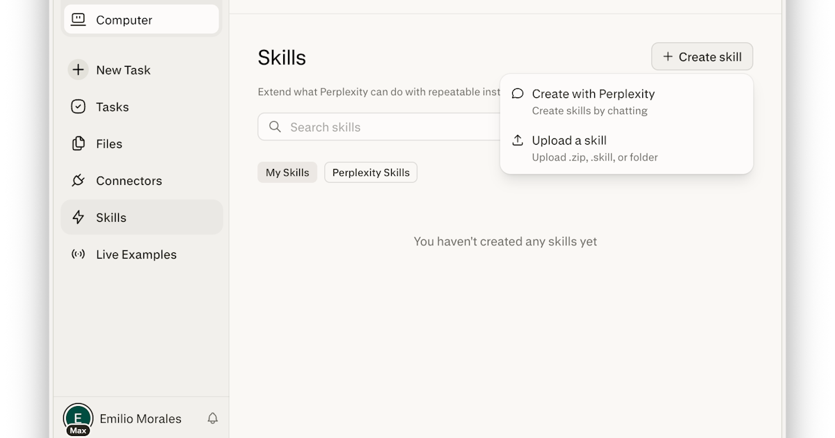Perplexity Computer Skills