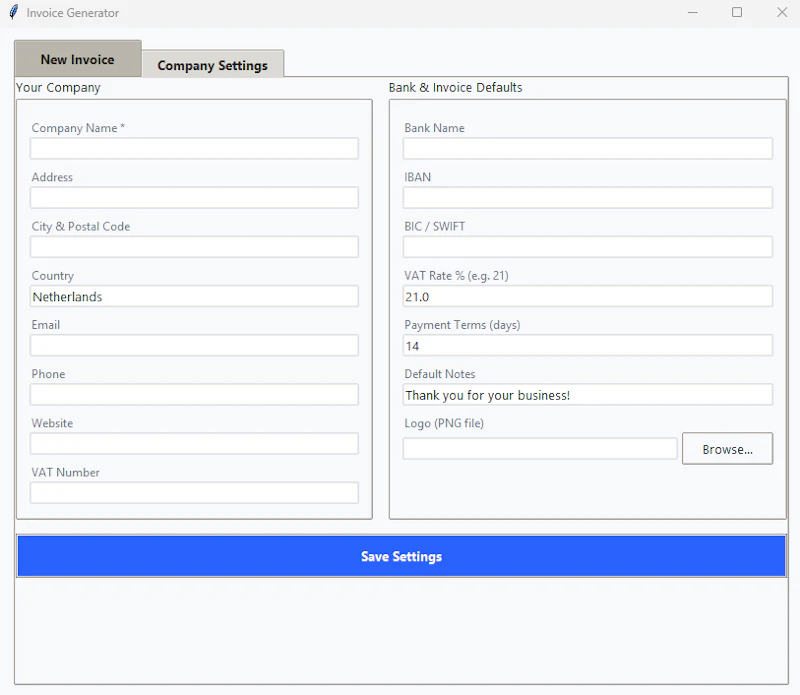 Invoice Generator screenshot 3