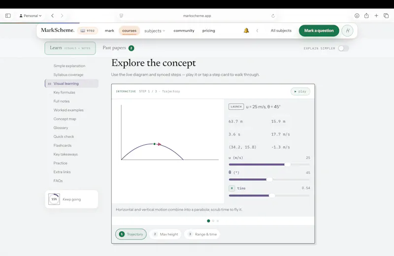 MarkScheme screenshot 2