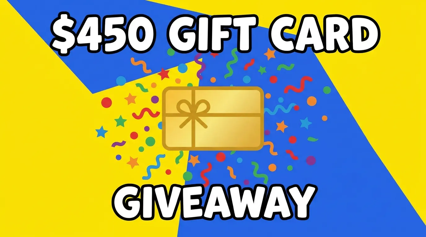 $450 Gift Card Giveaway: Enter Free