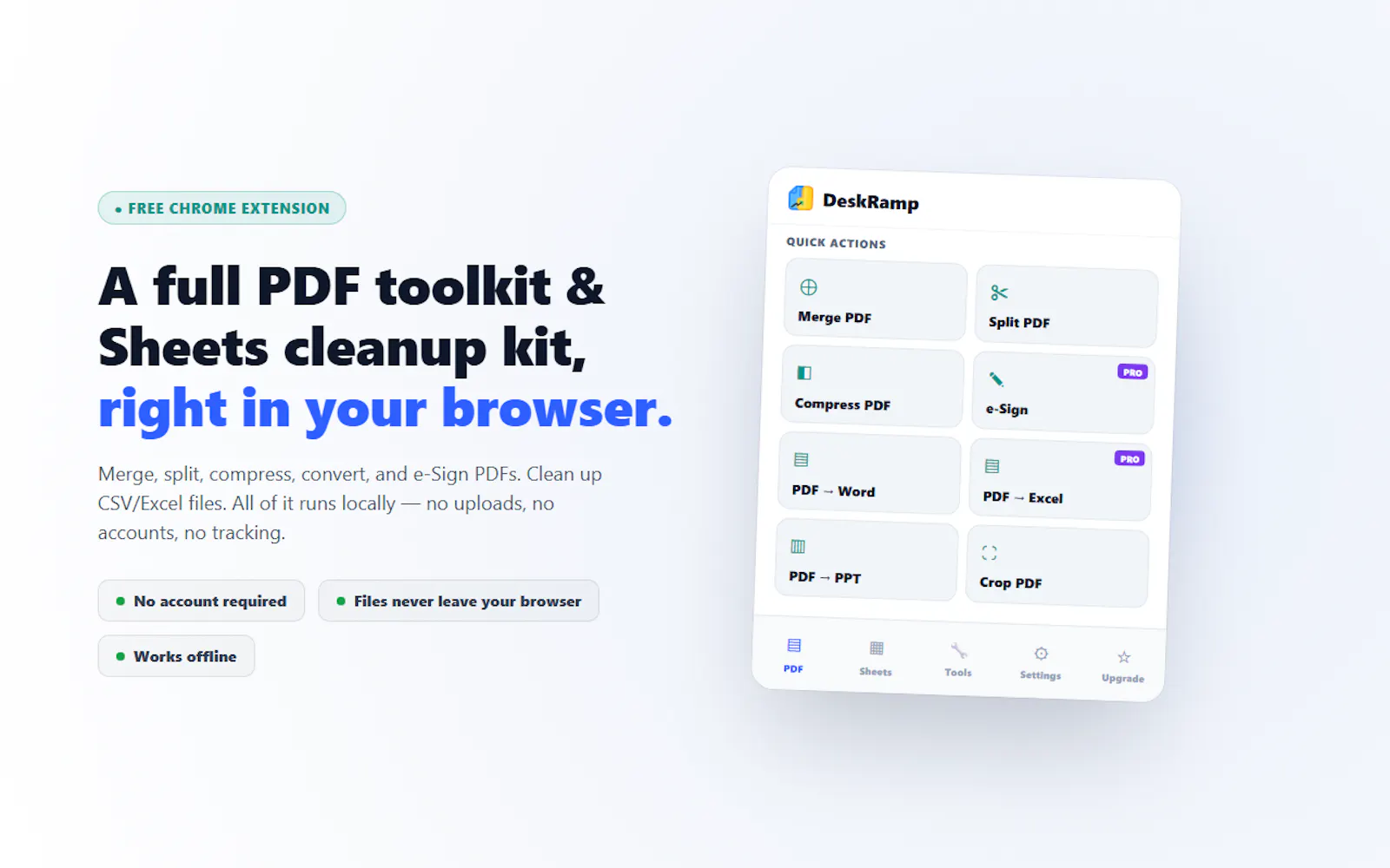 DeskRamp screenshot 1