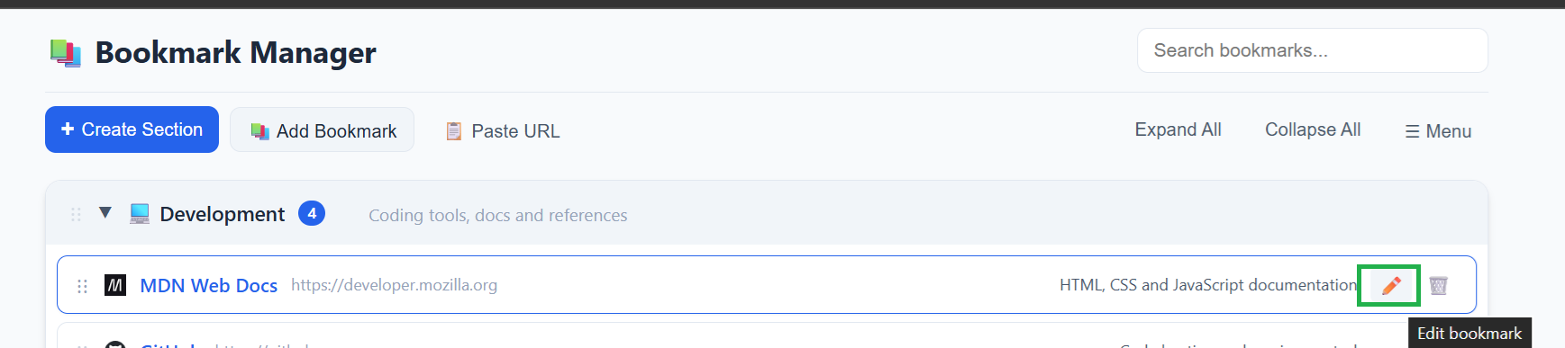 Bookmark Manager gallery image