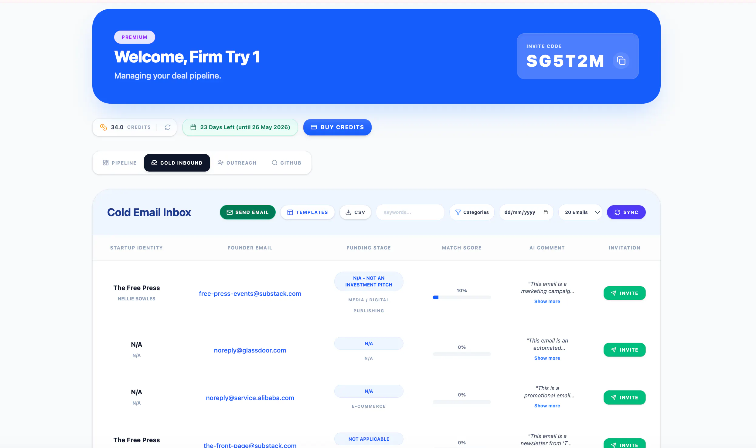 Venture Intake - (Venture Capital CRM) gallery image