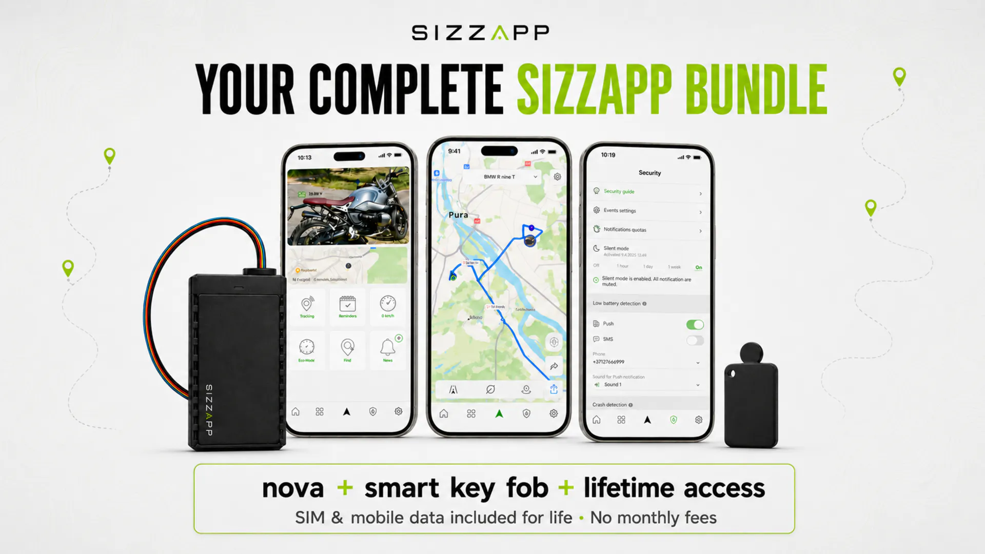 SIZZAPP nova + Smart Key Fob gallery image