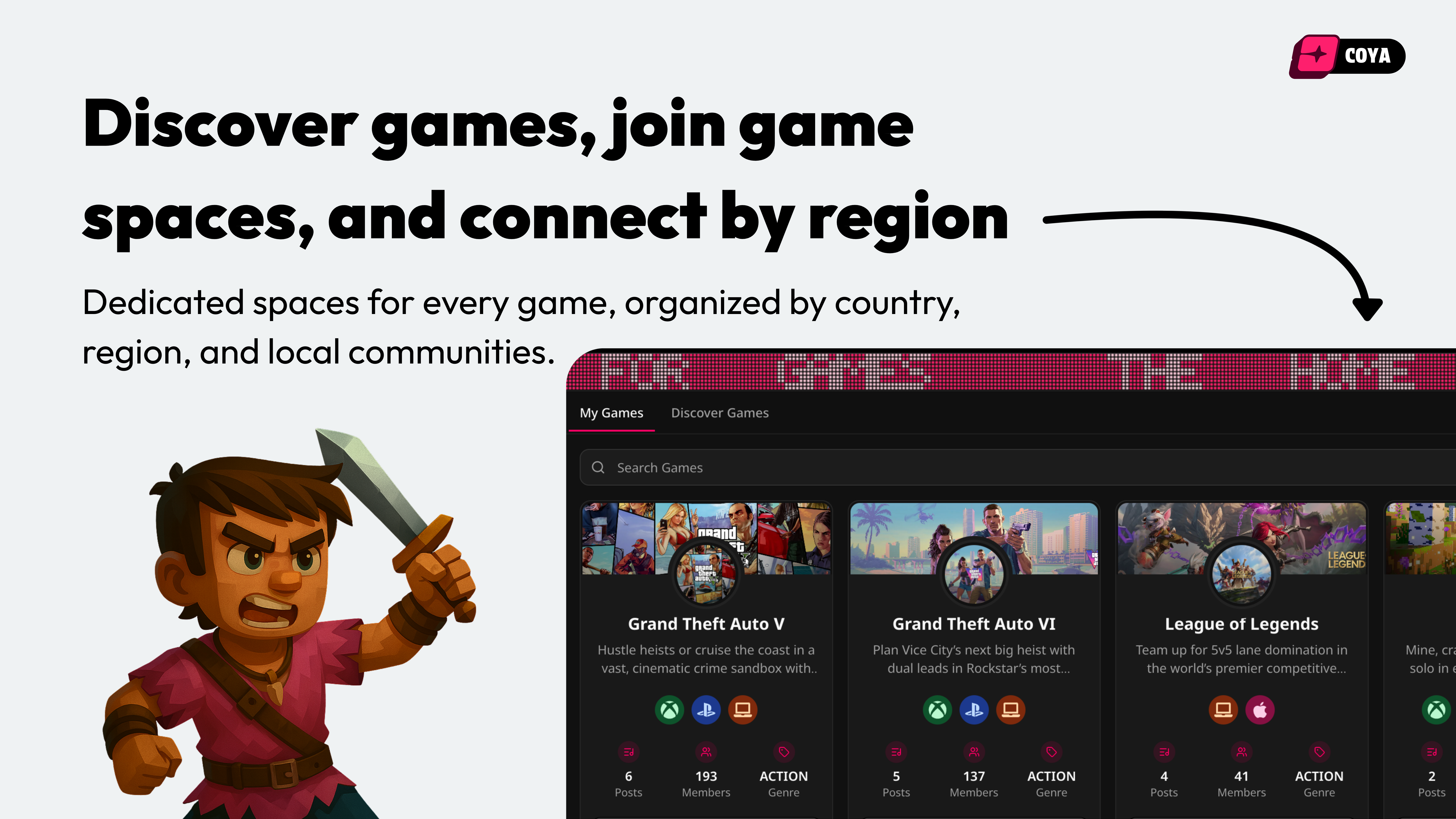COYA: Where Gamers Connect gallery image