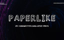 PAPERLIKE Fonts media 1