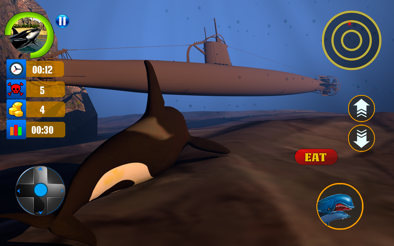 Blue Whale Survival Simulator: Angry Shark Game gallery image