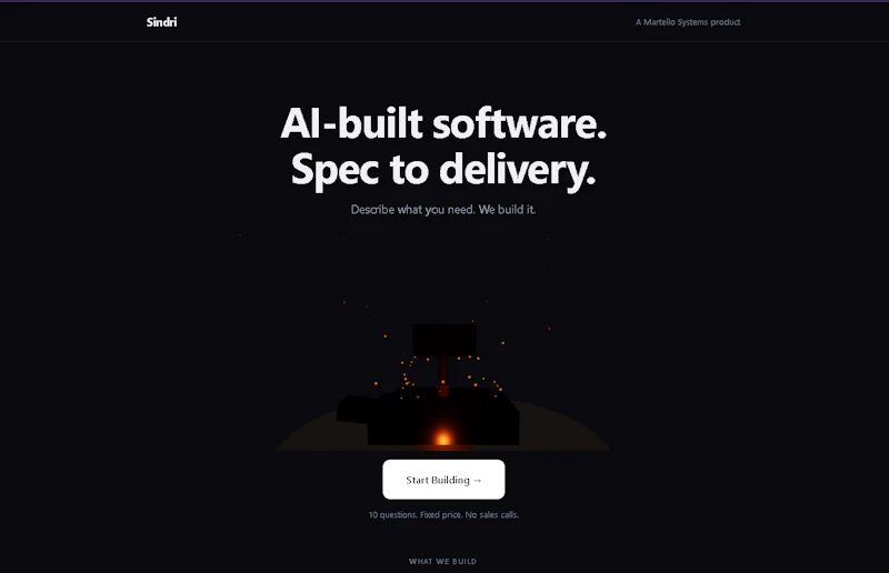 Sindri - Software, spec to delivery screenshot 1