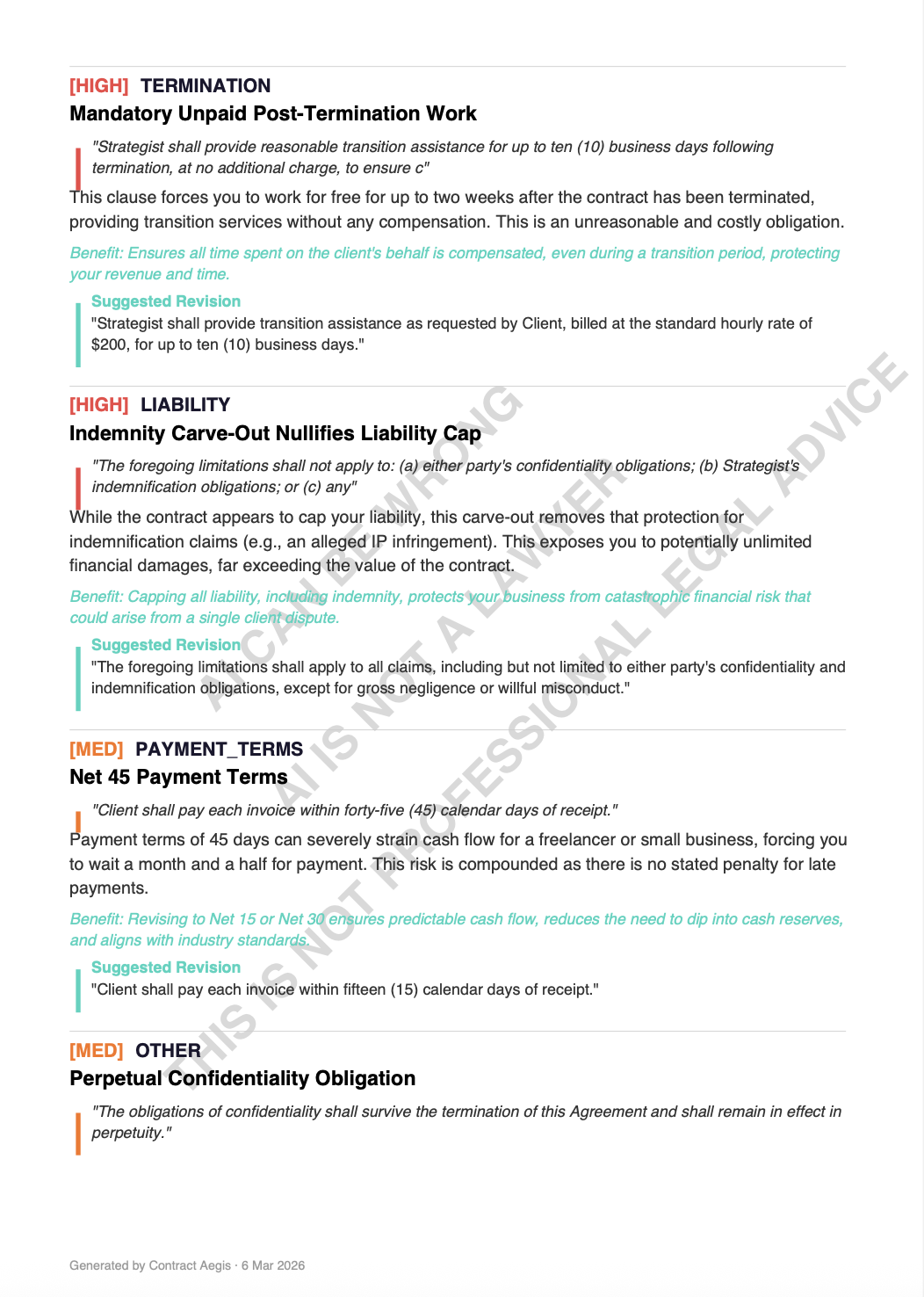 Contract Aegis - AI Contract Reviewer  gallery image