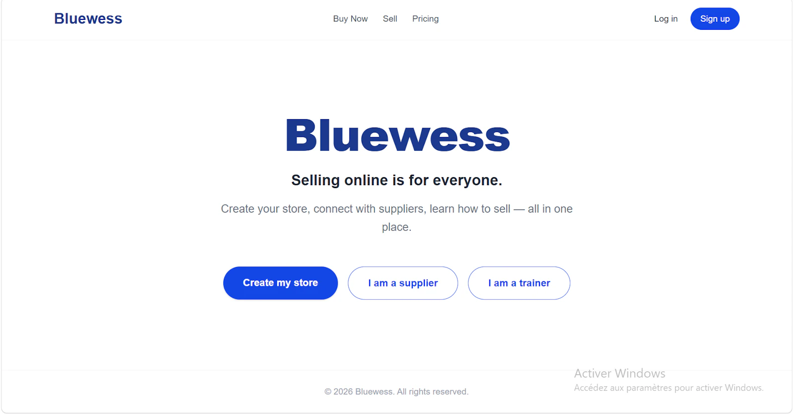 Bluewess — Marketplace screenshot 1