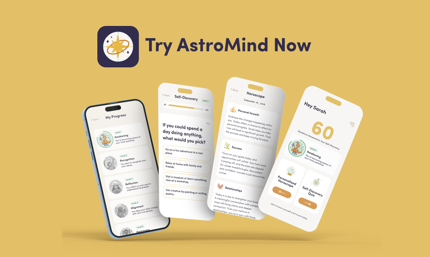 astromind - 有趣的自我發現測驗個性化的每日星座 media 6