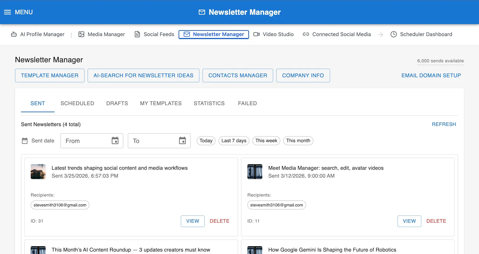Mediabot.io Launch screenshot 2