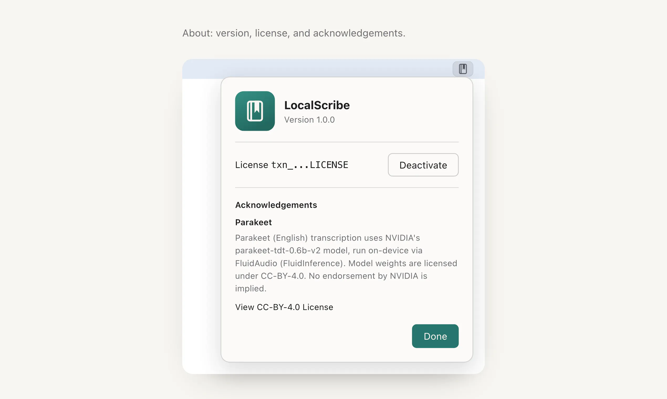 LocalScribe. Transcribe locally on Mac. gallery image