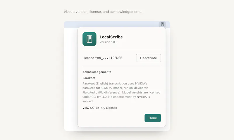 LocalScribe. Transcribe locally on Mac. screenshot 8