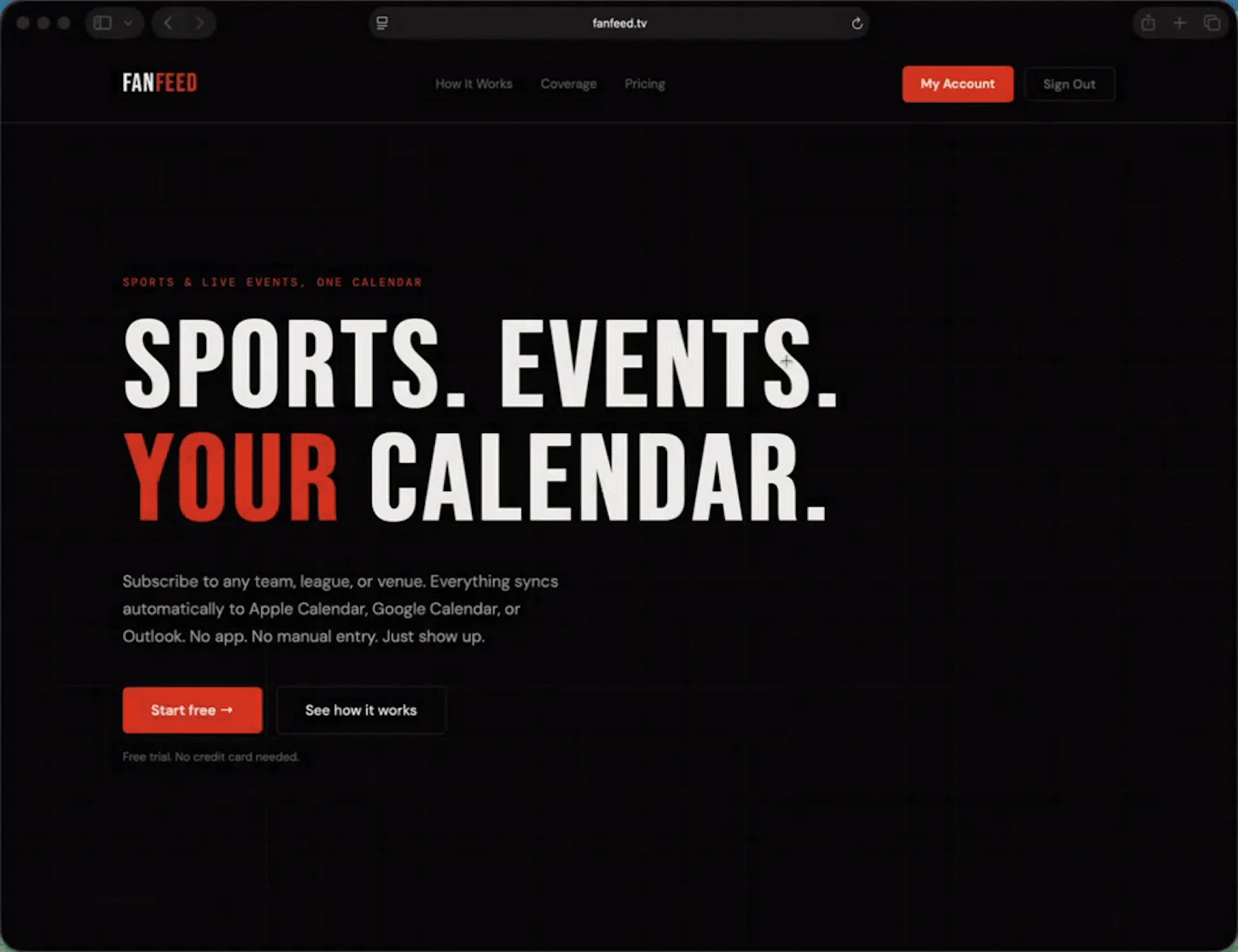 FanFeed — Sports & Live Events screenshot 1 (video preview)